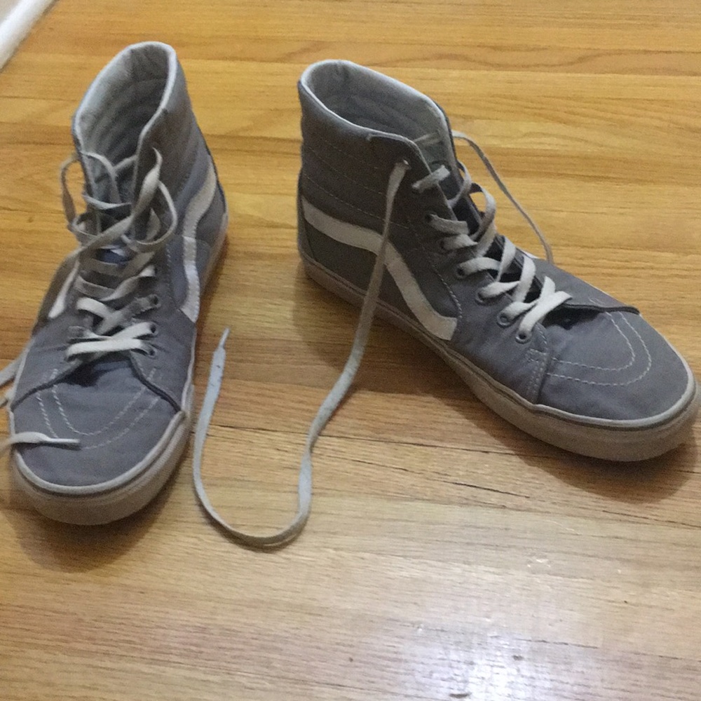 vans gray sk8 high